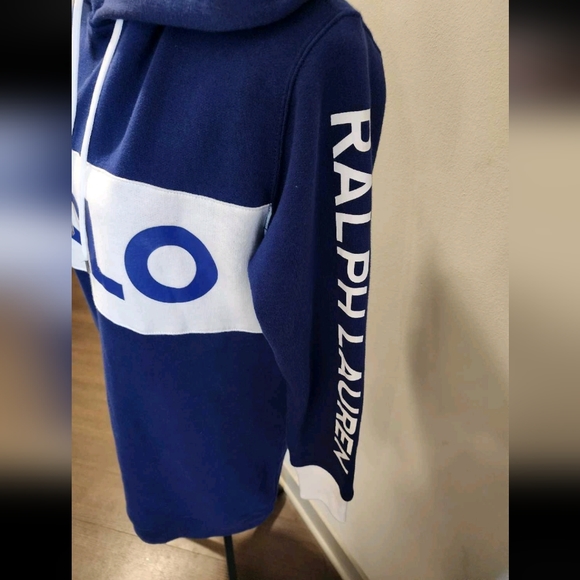 Polo Logo Colorblock Fleece Hoodie Dress - Picture 3 of 4